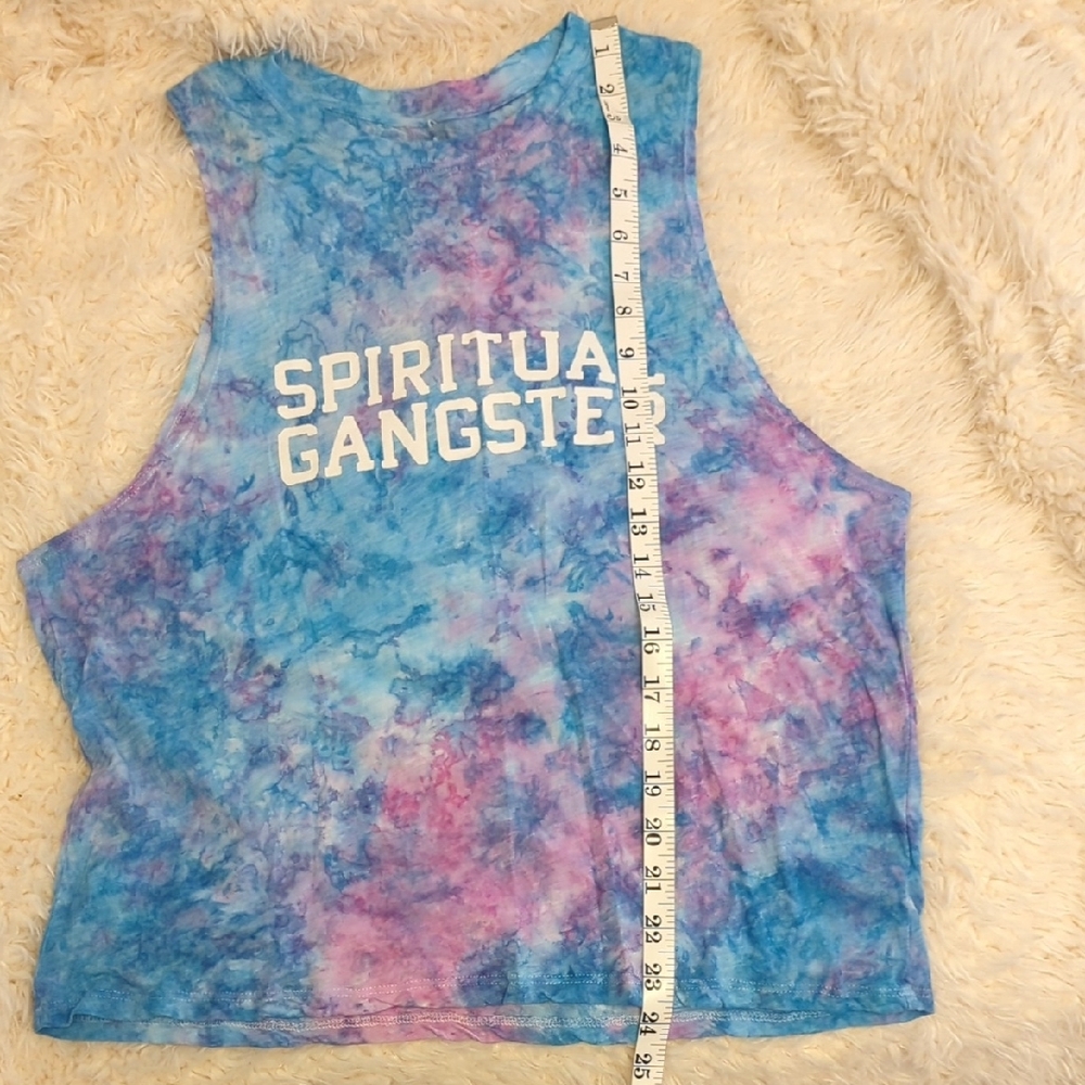 Spiritual Gangster Blue and Purple Tie Dye Tank Size Large - Picture 9 of 12